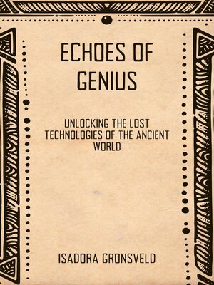cover image of Echoes of Genius